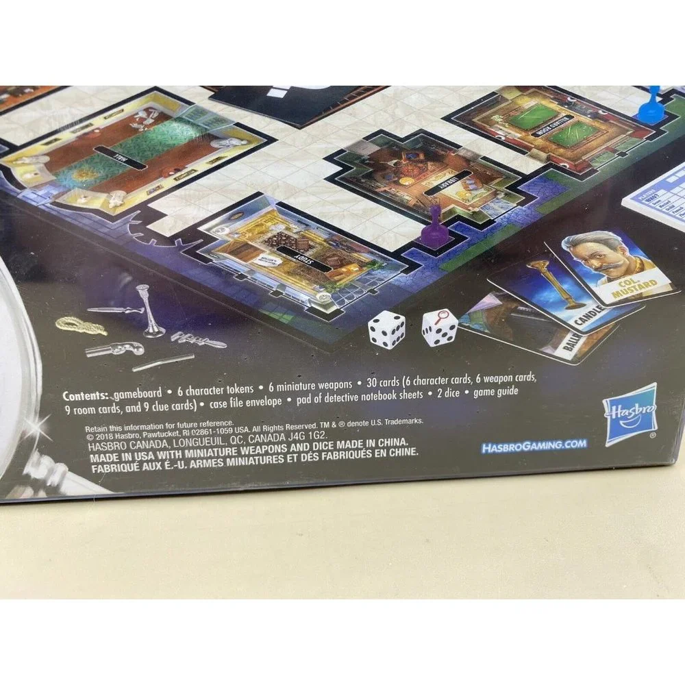 New Clue Board Game by Hasbro Gaming Mystery Classic 2018
